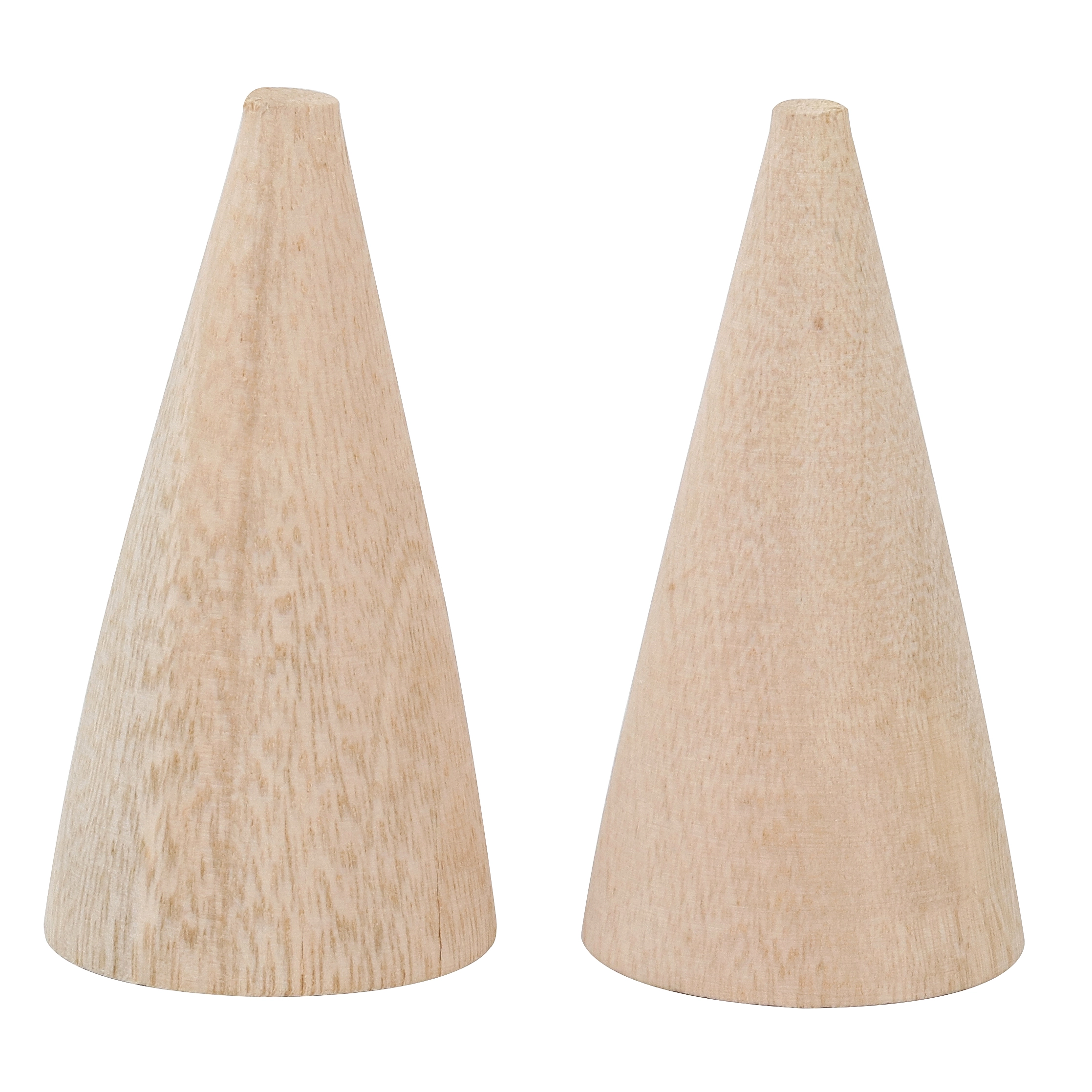 Cone de Madeira Pinus Natural 8x8x8cm Settis