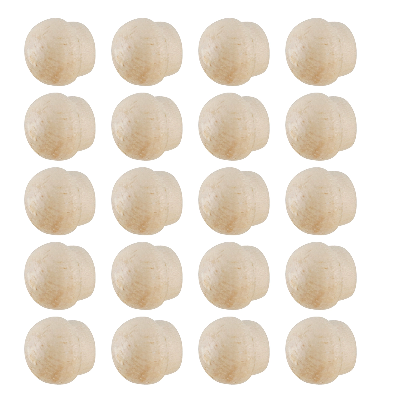 Tapa Furo de Madeira 8mm 20 Peças Settis