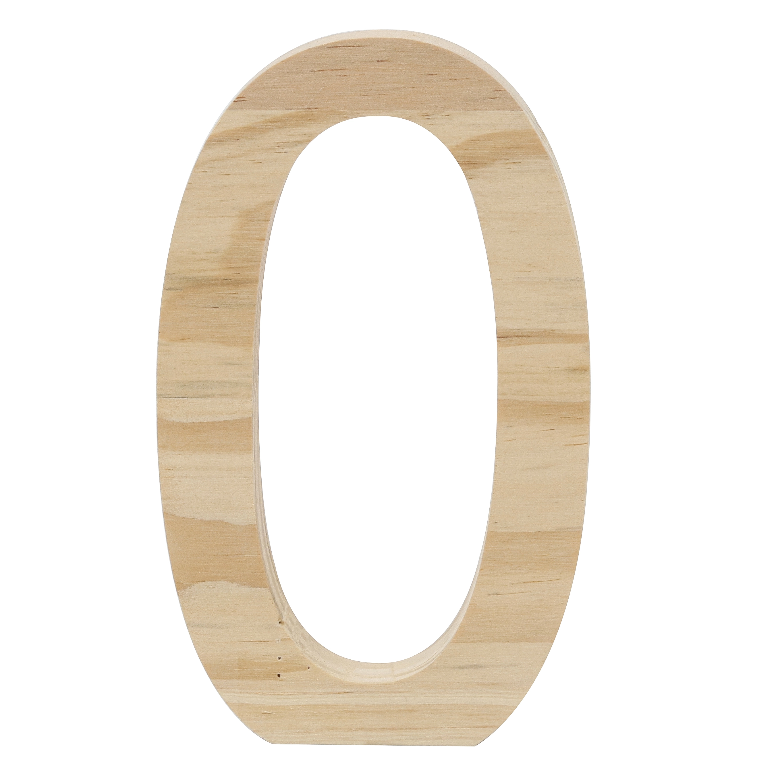 Numero "0" de Madeira Pinus 15x15x1,7cm Settis