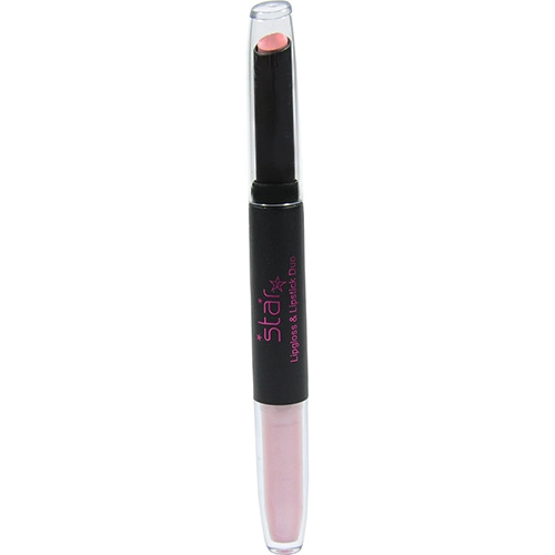 Duo Lip Gloss E Batom Star Cosméticos Nude Docile