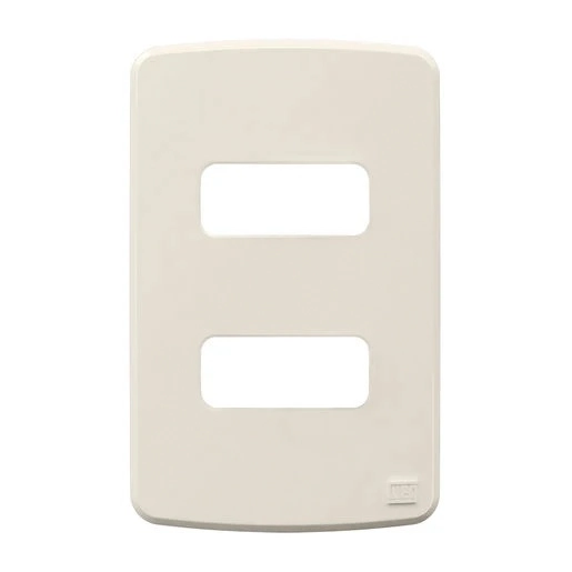 Placa 4x2", Composé 2 Posições Marfim