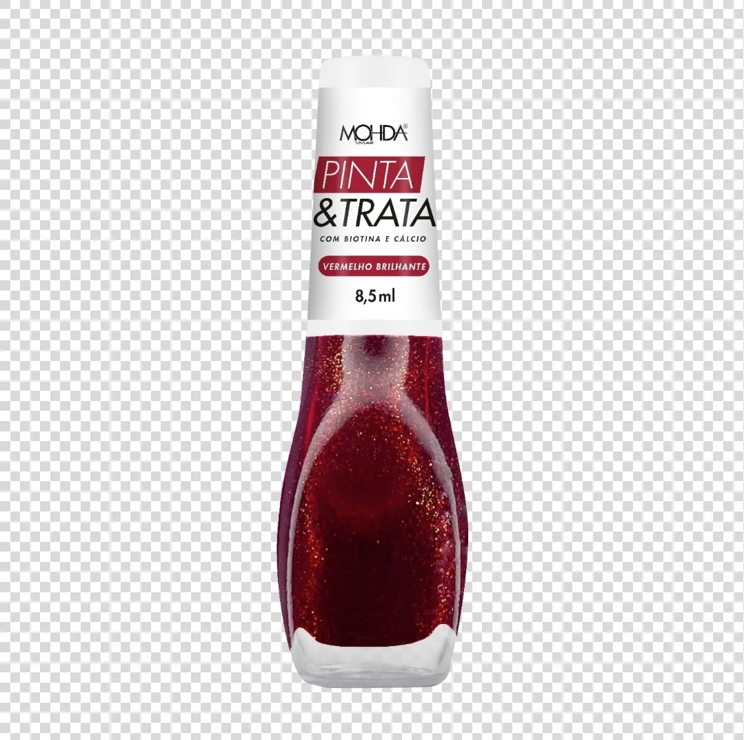 Esmaltes Mohda Ct Pinta E Trata Vermelho Brilho 8,5ml