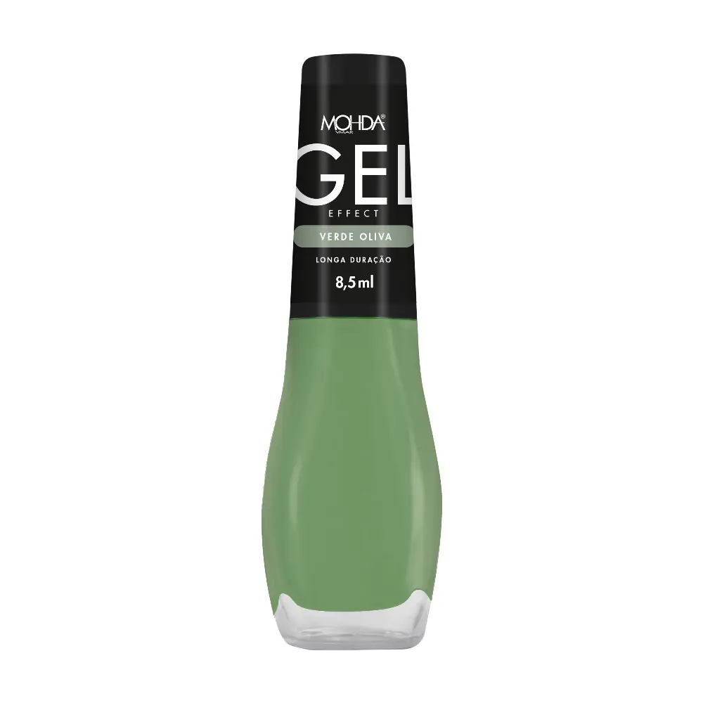 Esmalte Mohda Cr Efeito Gel Verde Oliva 8,5ml