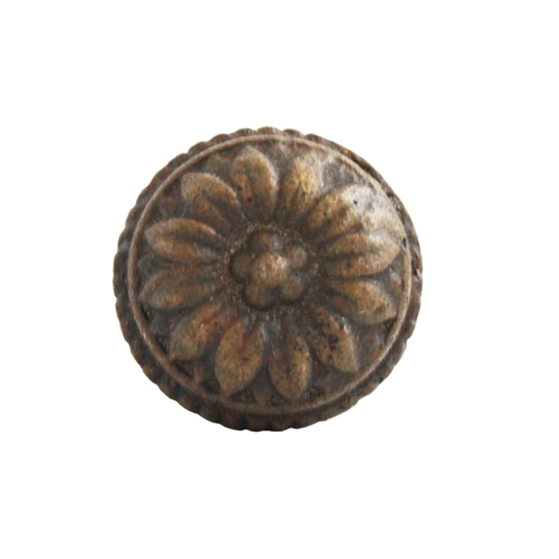 Puxador para Móveis Sobrepor Ferro Fundido 25mm Natural 1 peça