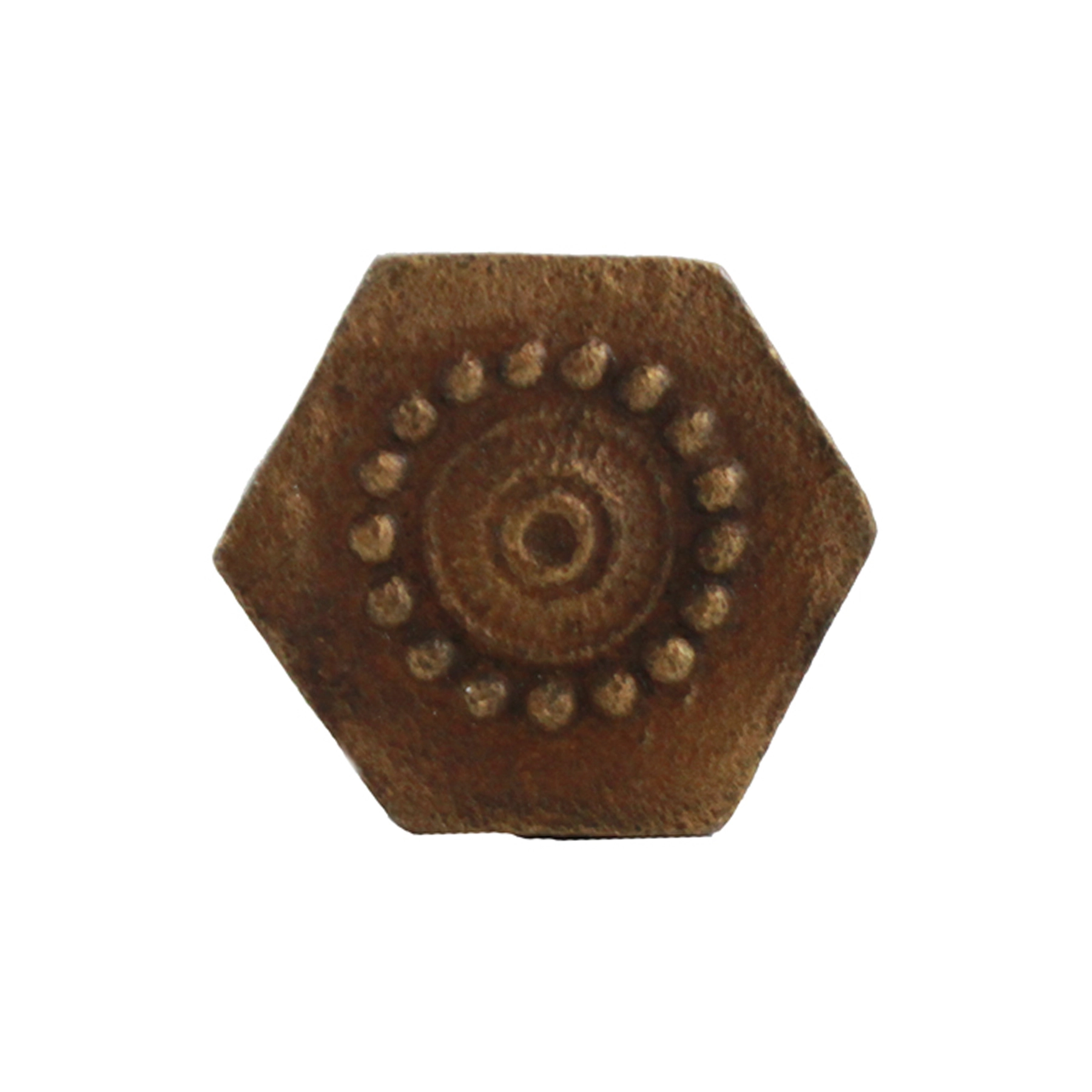 Puxador para Móveis Sobrepor Ferro Fundido 25mm Natural 1 peça