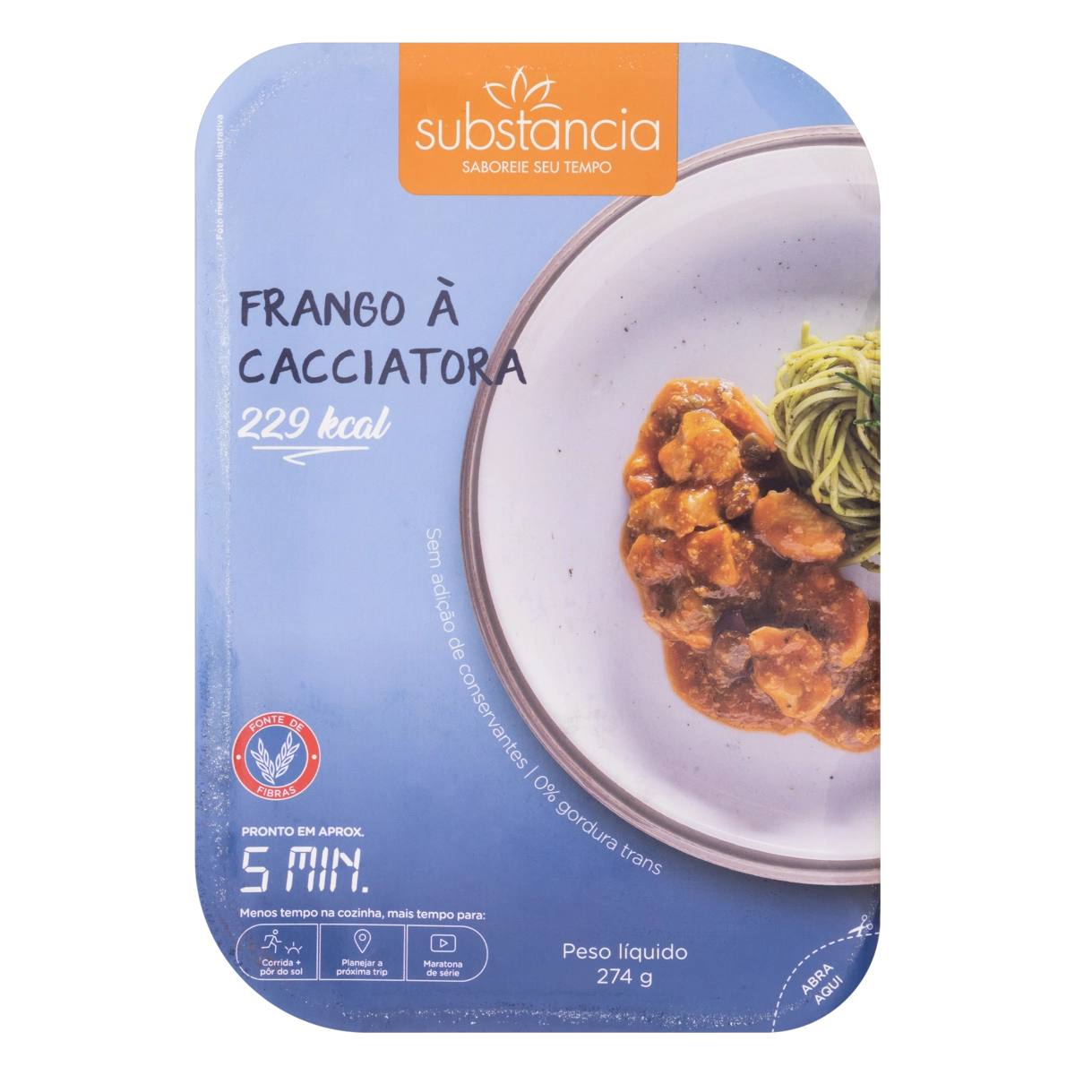 Frango à Cacciatora Substância Bandeja 274g