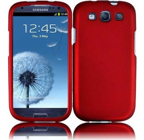 Samsung Galaxy S3 I9300 Sgh I747 Rubberized Cover Red