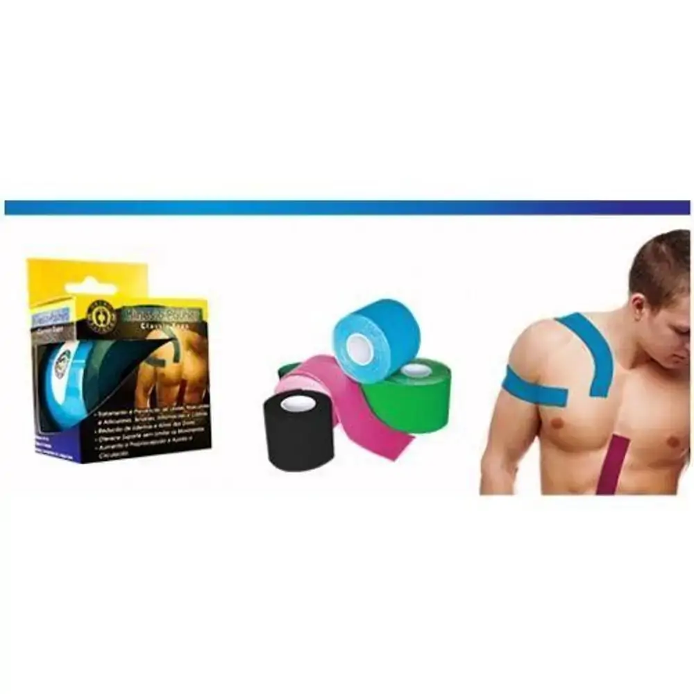 Faixa Para Kinesio-Pauher 5Cmx5M - Bege