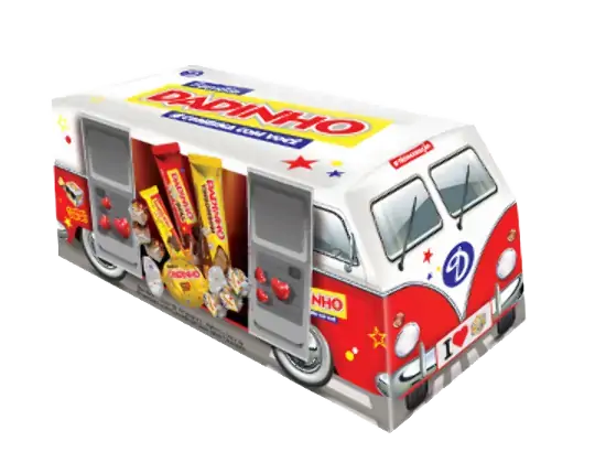 Bombom Kombi Dadinho Família Caixa 170g