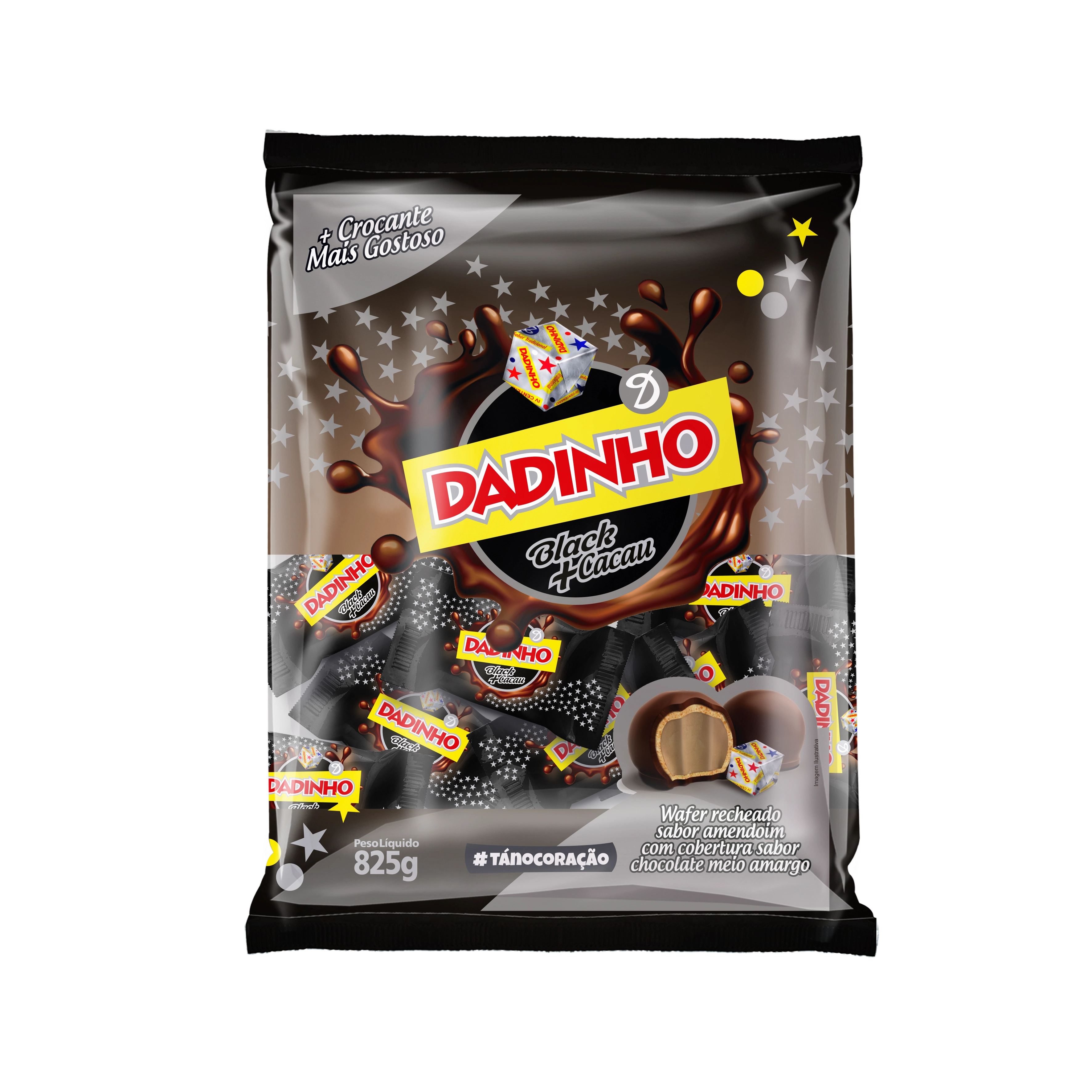 Bombom Dadinho Black 825g