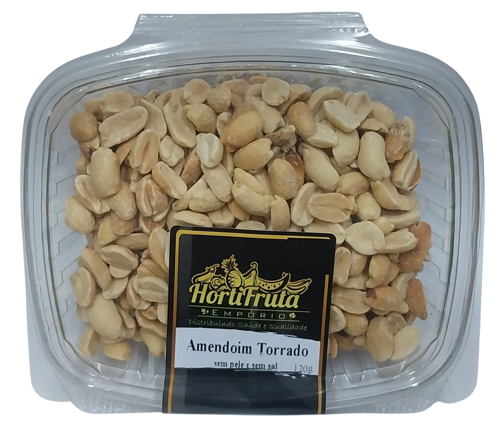 Amendoim Torrado Hortifruta 120g Sem Pele Sem Sal