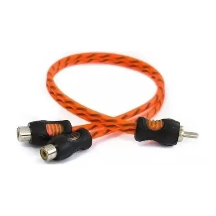 Cabo Y Rca 2 Pontas Fêmea e 1 Ponta Macho Laranja KX3 - KX3/GALTEC KCY2F