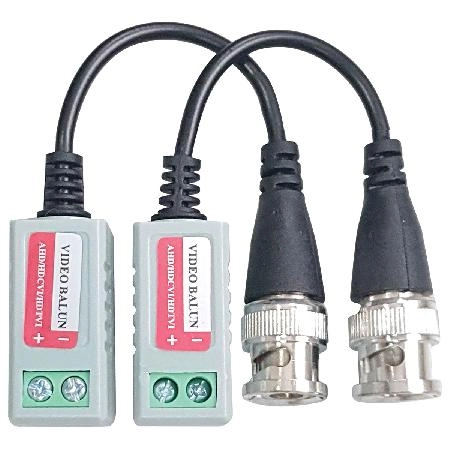 Video Balun Com Extensao Passivo Hd Bnc X Cabo Lan Utp (par)