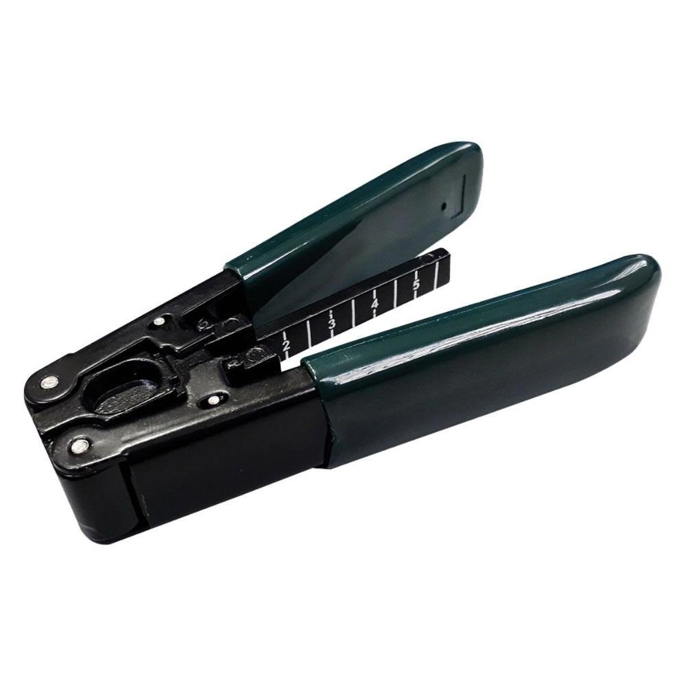 Alicate Decape Capa Isolamento Fibra Optica Flat Drop Verde