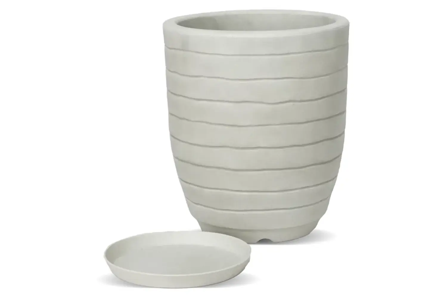 Vaso Relevo 24x28cm Antique Branco R.0990.024.028.17 Vasart