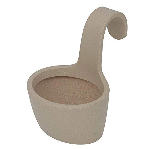 Vaso em Polietileno Varanda 21x14cm Areia