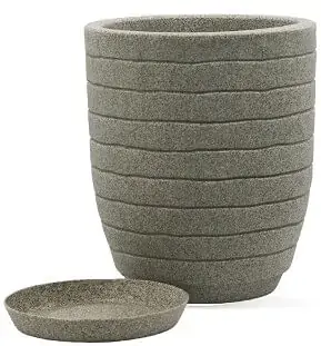 Vaso Relevo 39x49cm Granito Pedra R.0990.039.049.13 Vasart
