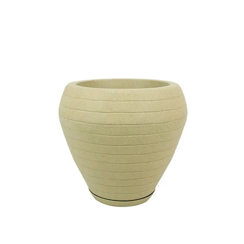Vaso Relevo 34 42x40cm Granito Areia R.0990.034.040.11 Vasart