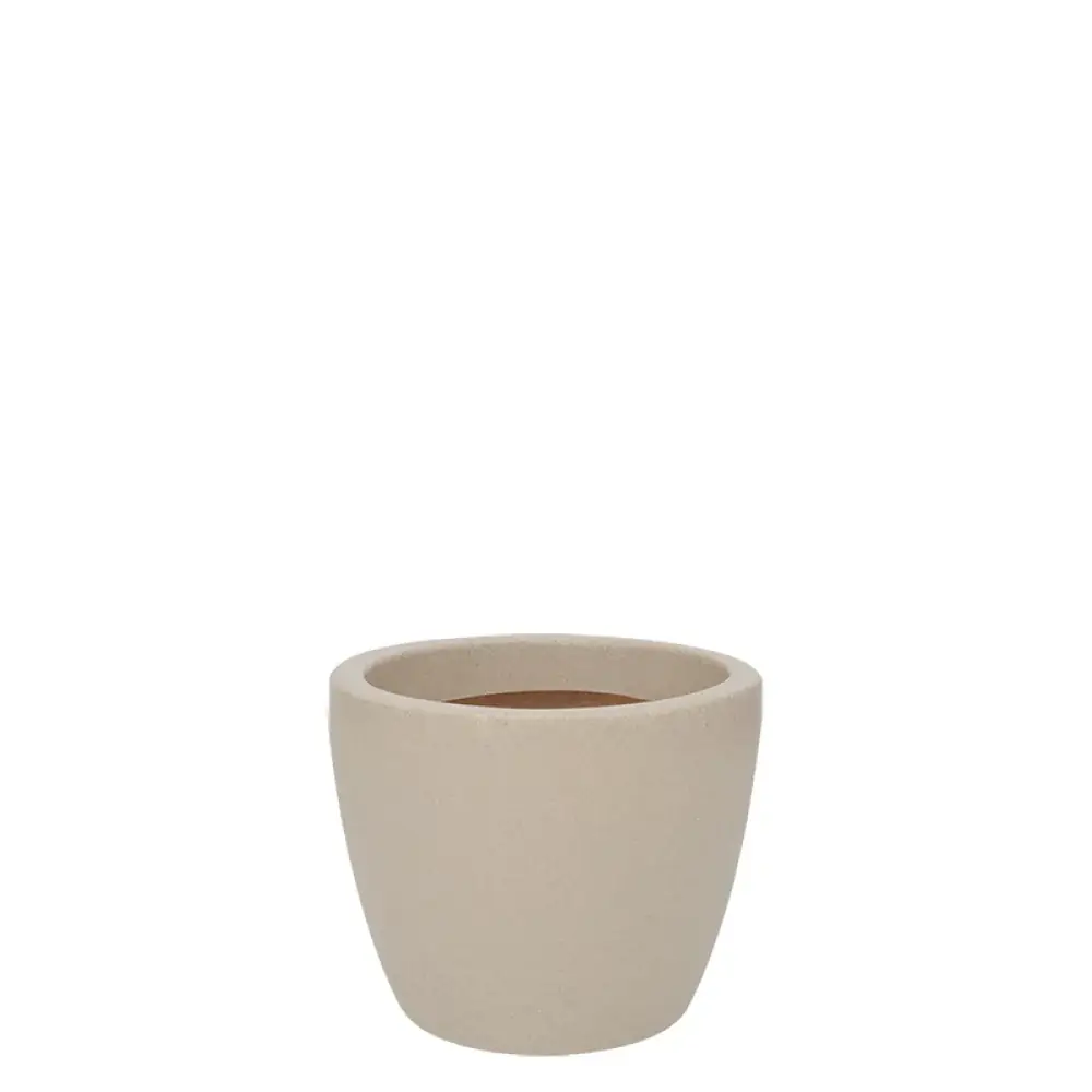 Vaso Malta Redondo 24x20cm Granito Areia R.0154.024.020.11 Vasart