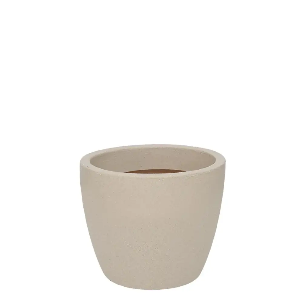 Vaso Malta Redondo 34x27cm Granito Areia R.0154.034.027.11 Vasart
