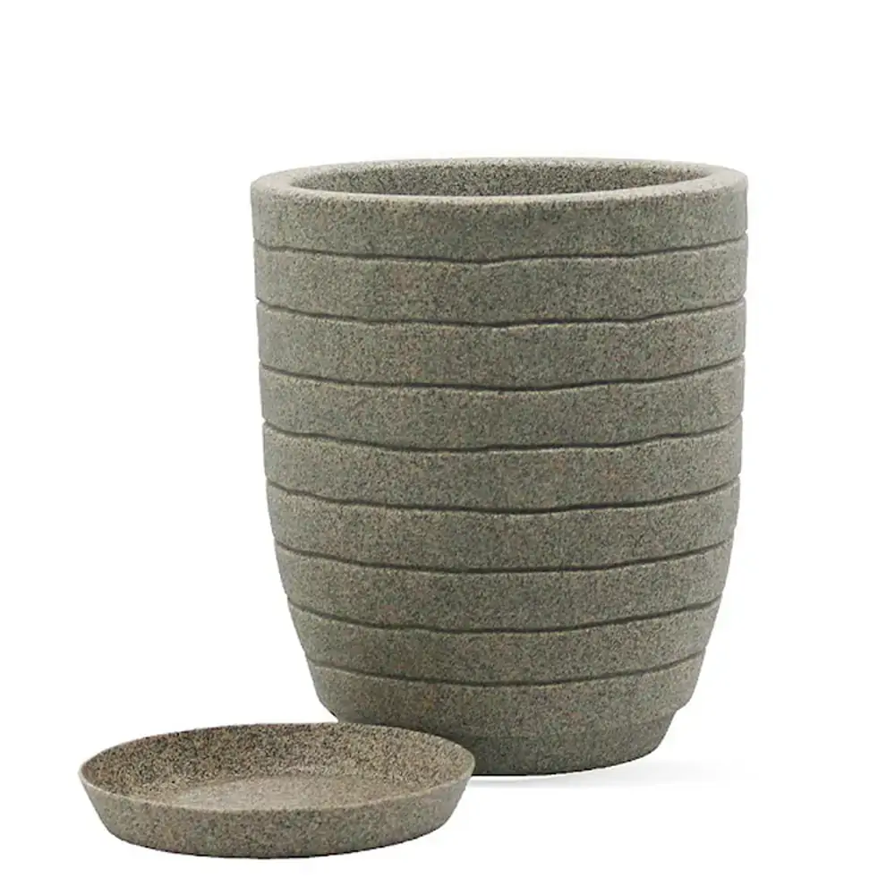 Vaso Relevo 24x28cm Granito Pedra R.0990.024.028.13 Vasart