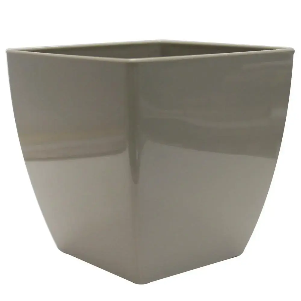 Vaso em Polipropileno Trapézio Siena 13,5x14cm Pastel - Areia Pastel