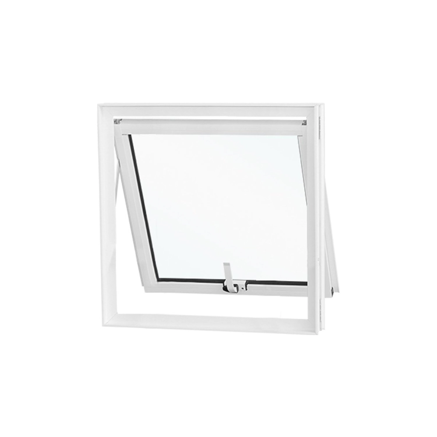 Janela Maxim-ar Abertura Central Premium 1 Folha Vidro Mini Boreal 60x60cm Crv Portas E Janelas Branco