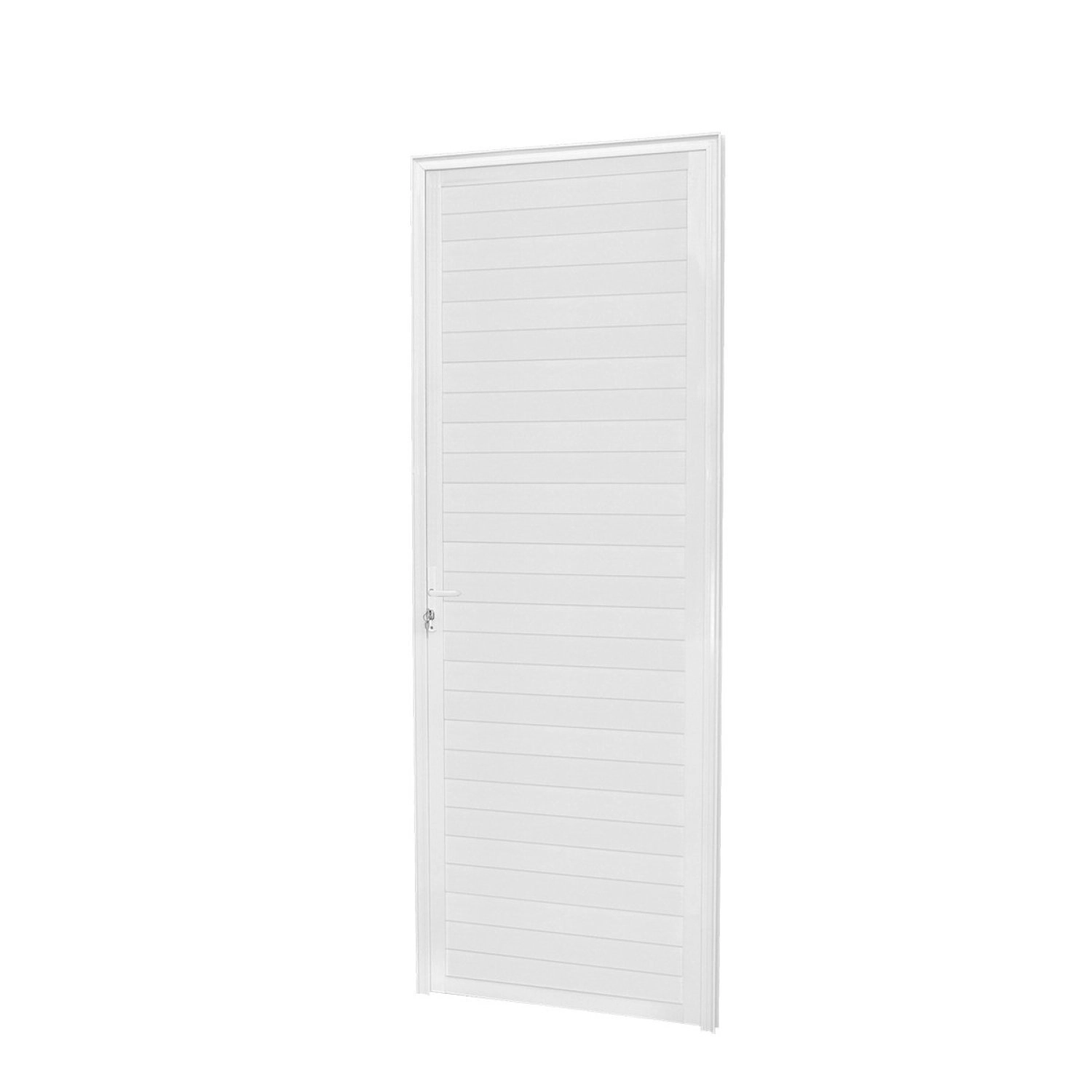 Porta Lambri 215x70x4,5cm Abertura Direita Crv Esquadrias Branco
