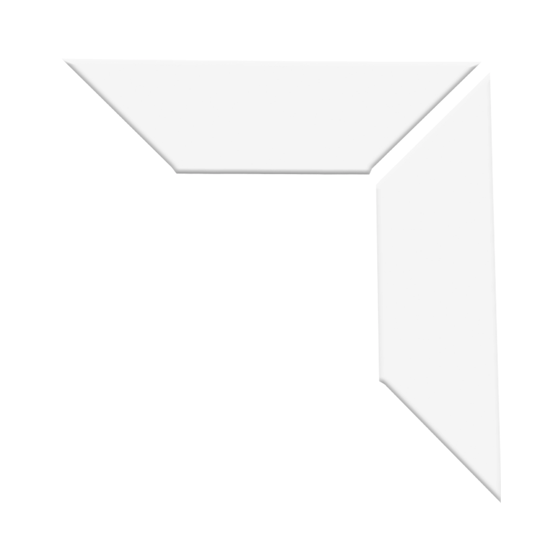 Arremate para Janela de Correr Alumínio Pintado 210x90cm 8cm Branco Brilhante CRV