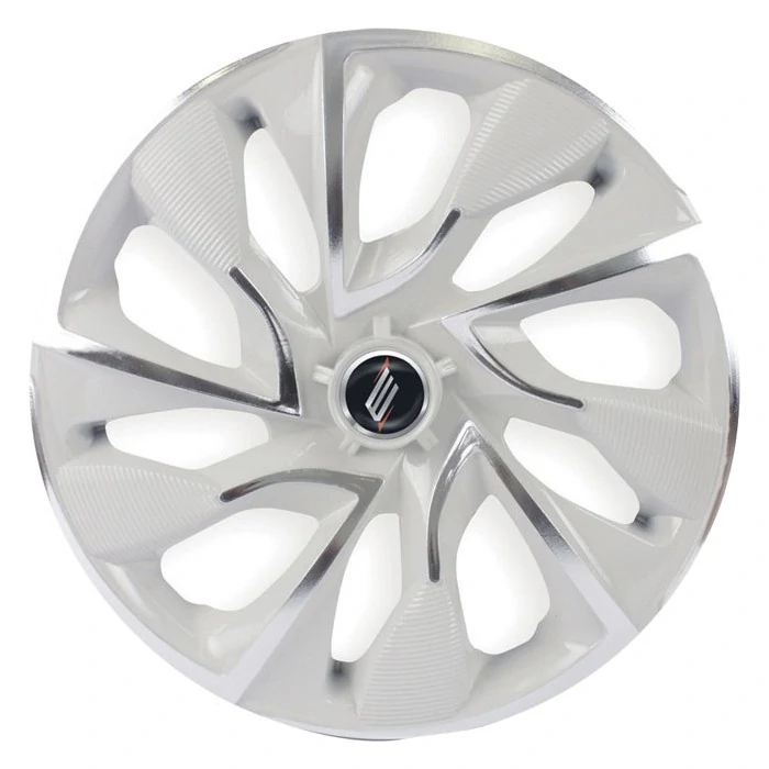 Calota Aro 14 Pol. Branco Cromo Universal - ELITTE 4103
