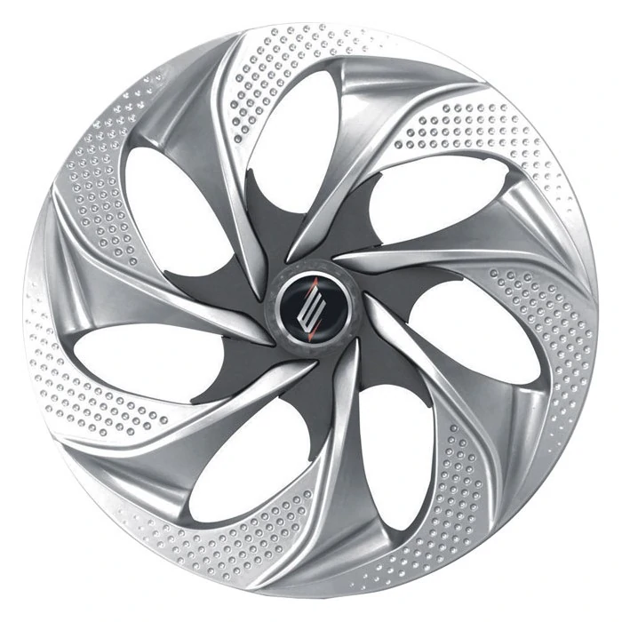 Calota Aro 14 Pol. Grafite e Cinza Silver Graphie Universal - ELITTE 4202