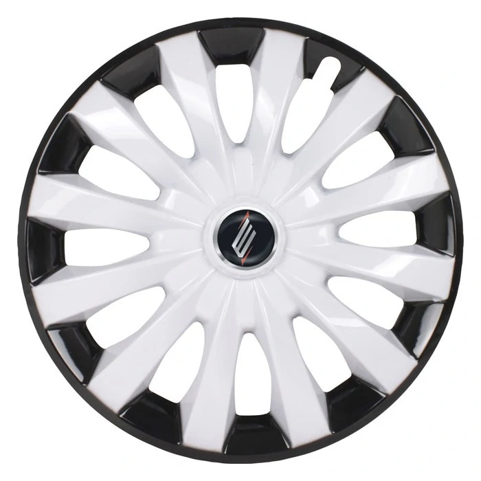 Calota Aro 13 Pol. Flap White Black Fixação por Parafuso - ELITTE 2207