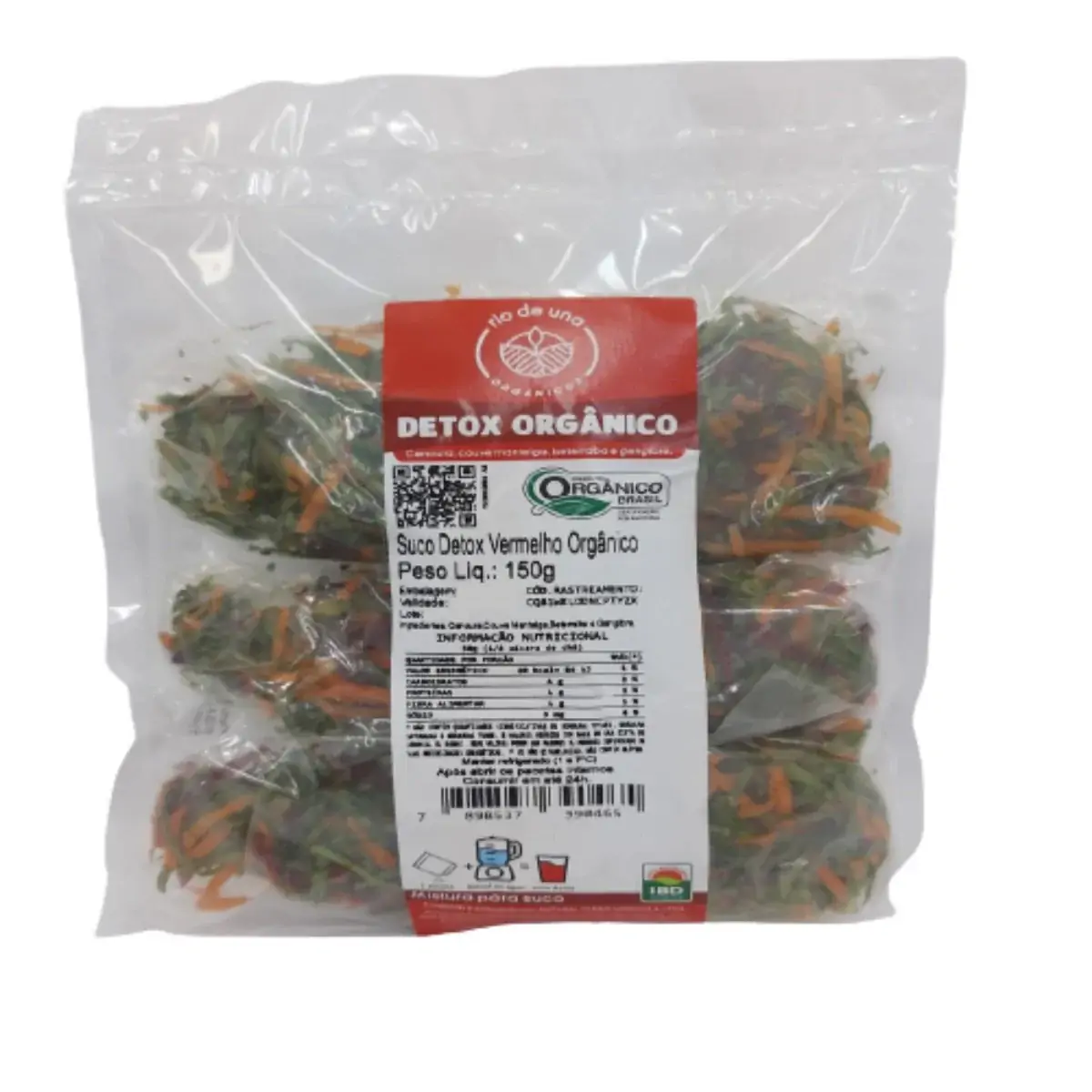 Mix para Suco Detox Vermelho Orgânico 150g
