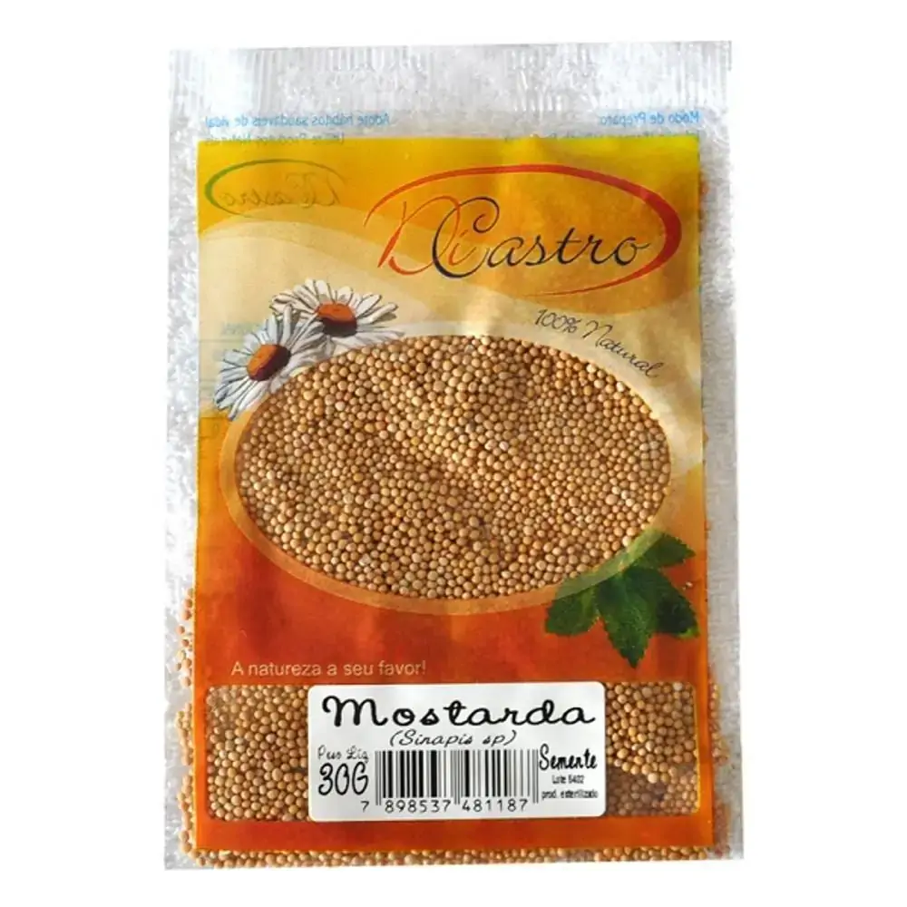 Semente De Mostarda 30gr Di Castro