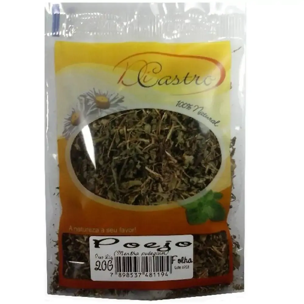 Cha Folha Poejo 20 Gr Castro