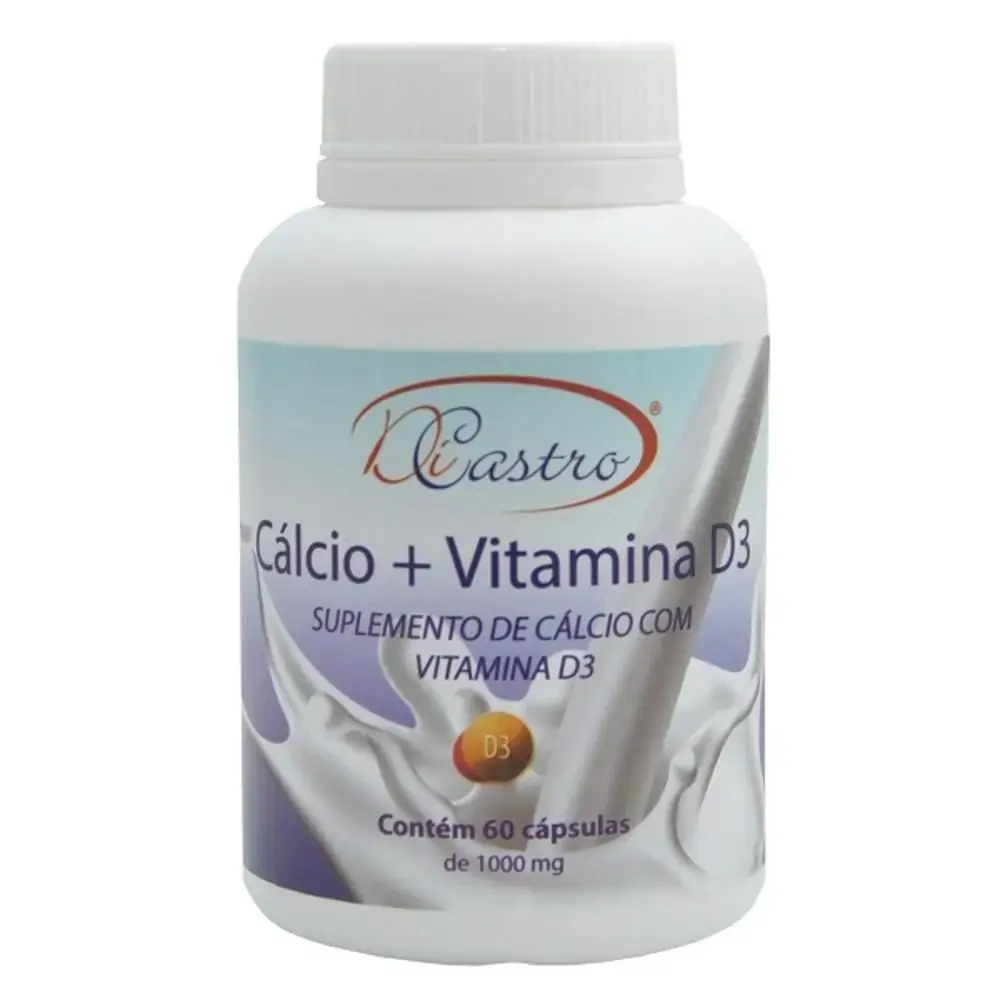Calcio Vitamina D 1000mg 60 Caps Dicastro
