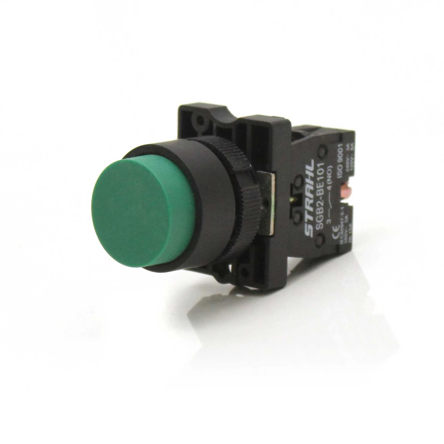 Botão De Pulso Saliente Para Comando 220v Strahl Verde