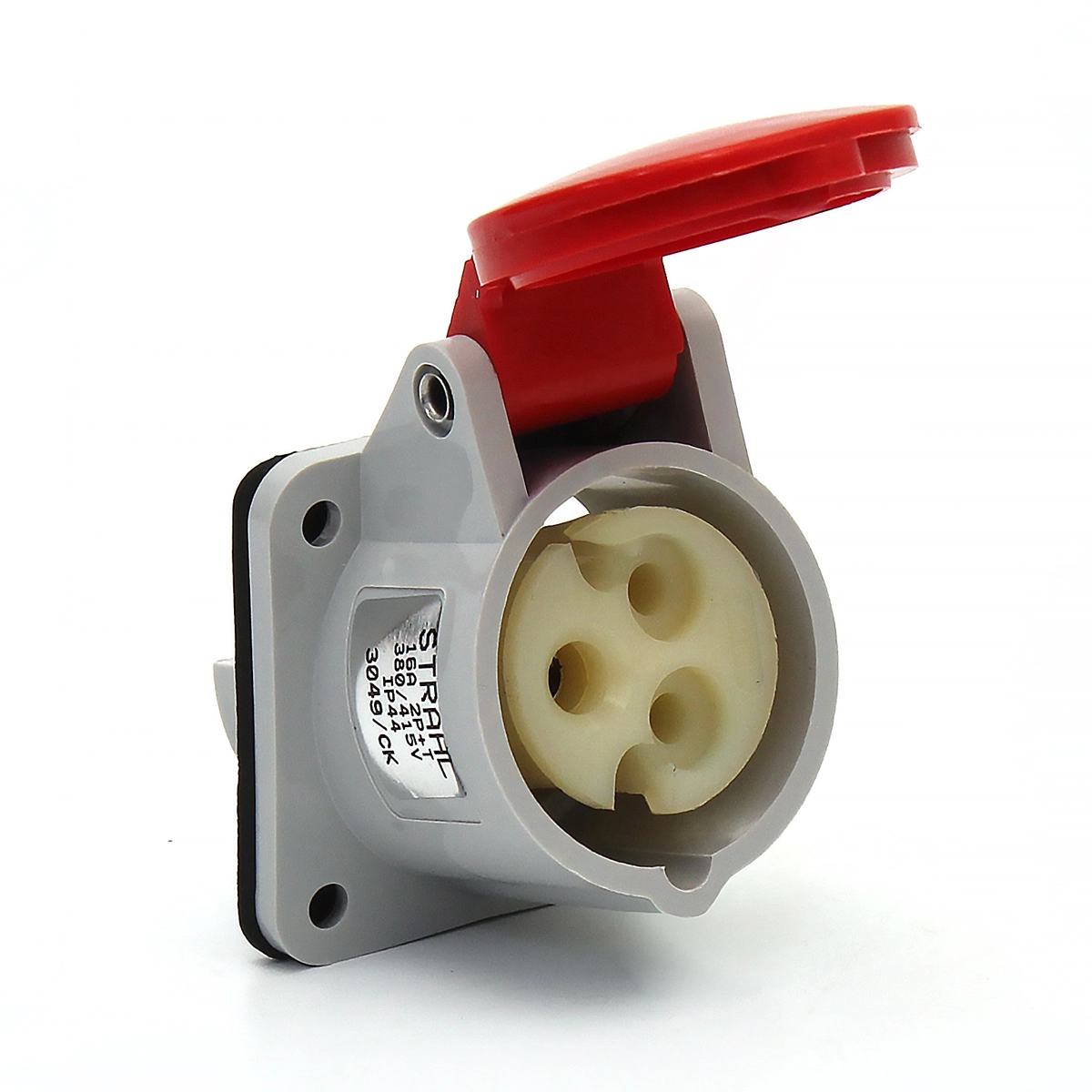 Tomada De Embutir Linha Cekton Ip44 3 (2p+t) 16a 380/415v