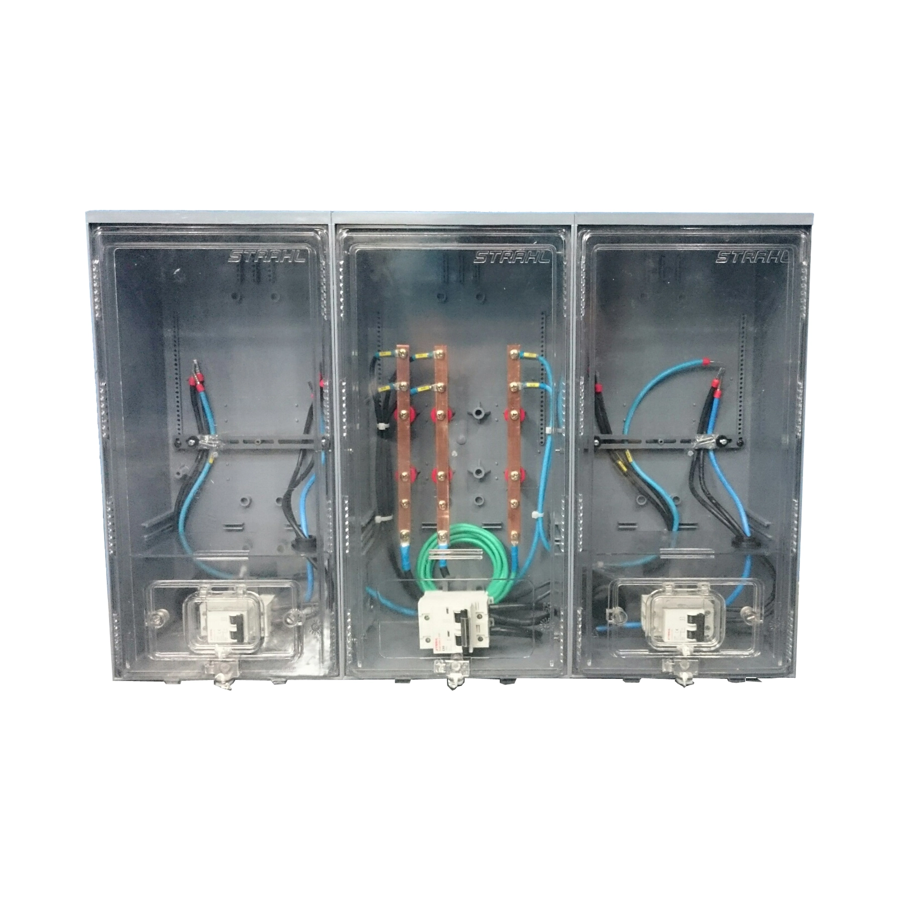 Conjunto para 2 Medidores com Montagem Basica Entrada Central Strahl