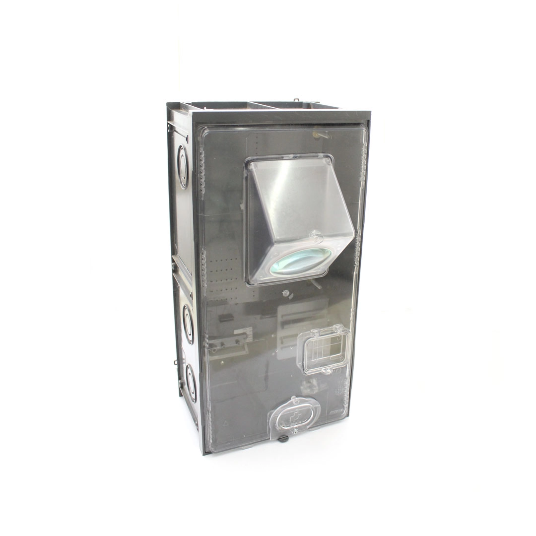 Caixa De Medição Para Poste Com Lente E Suporte Para Disjuntor Uc3091/cpfl Strahl