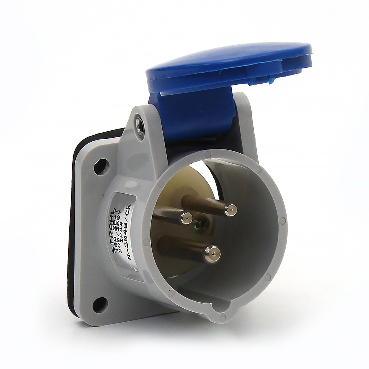 Tomada Negativa De Embutir Cekton Ip44 3(2p+t) 16a 200/250v