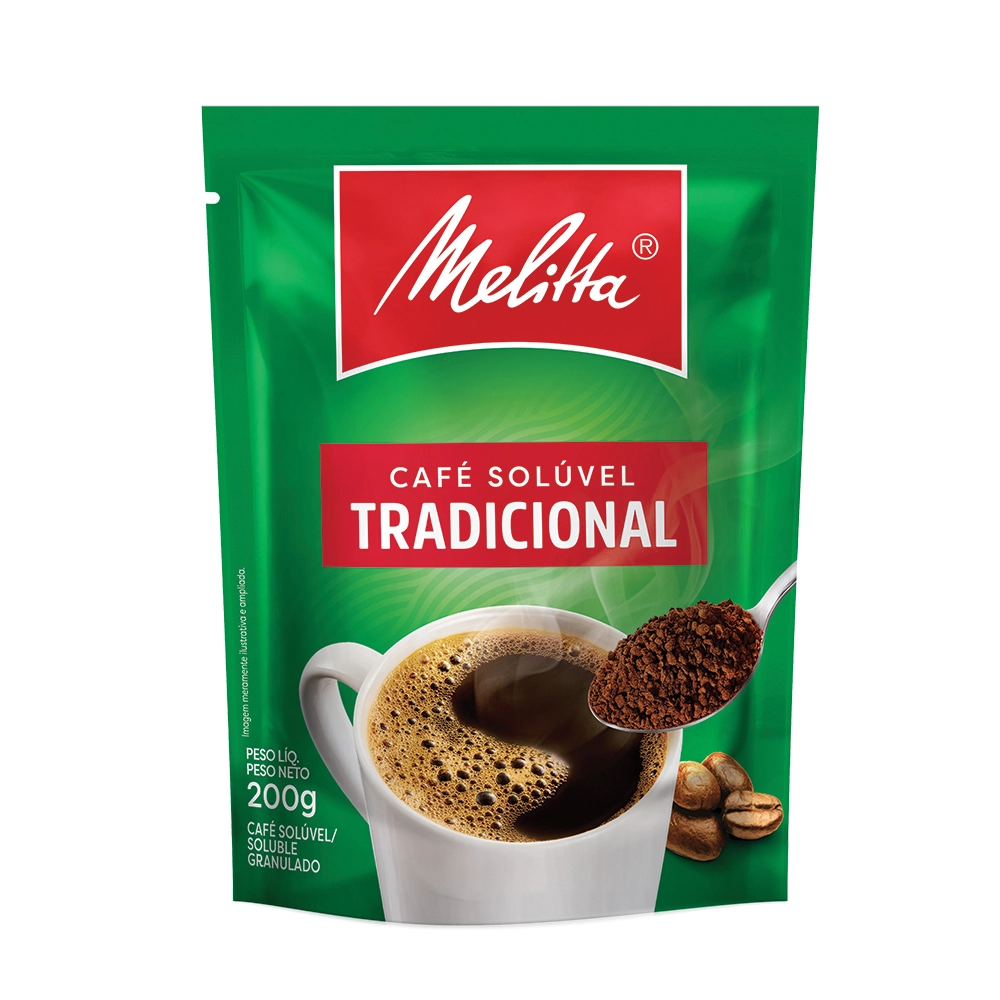 Café Solúvel Granulado Tradicional Melitta Vidro 200g