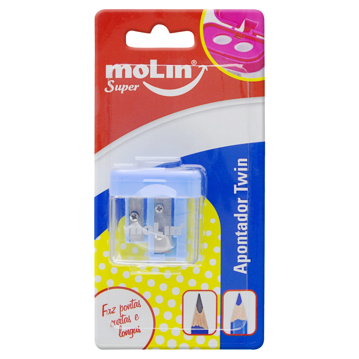 Apontador Com Depósito 2 Furos Twin Molin Super