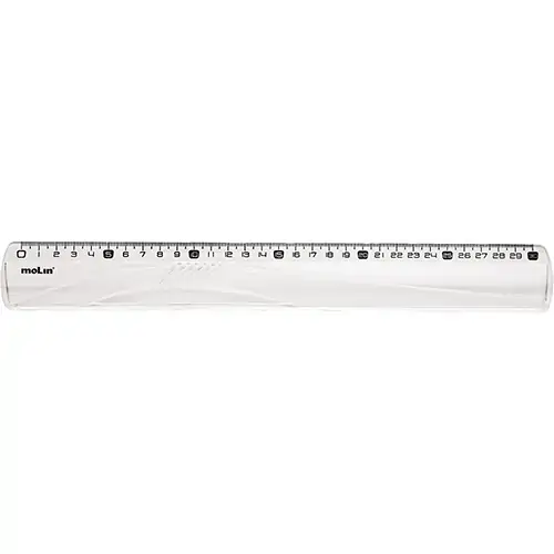 Régua Molin 30cm Super Com Bolsa 1 Unidade