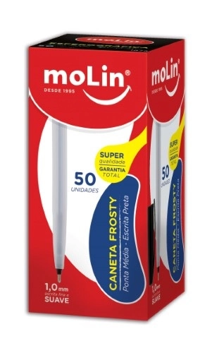 Caneta Molin Plus C/50 Preta