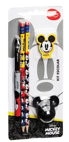 Kit Escolar Mickey Mouse Molin