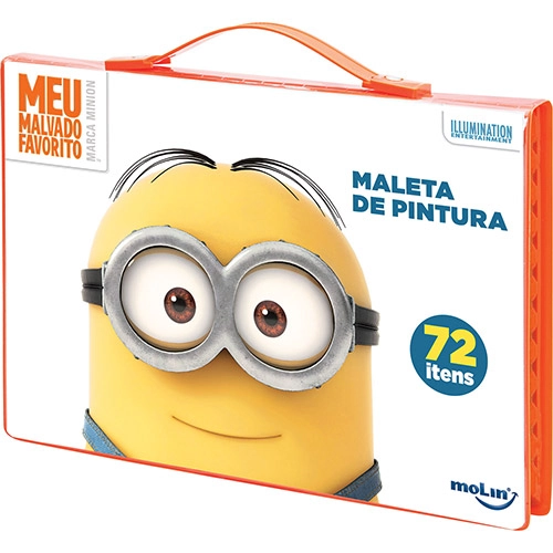 Maleta De Pintura Retangular Minions Molin