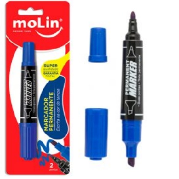 Marcador Molin Permanente Azul