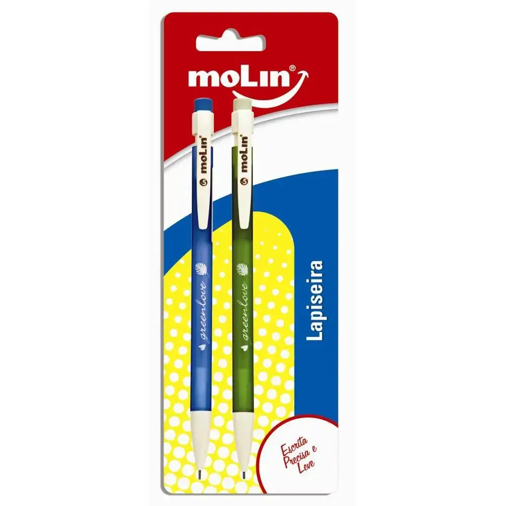 Molin Lapiseira Green Love 0,5mm C/2