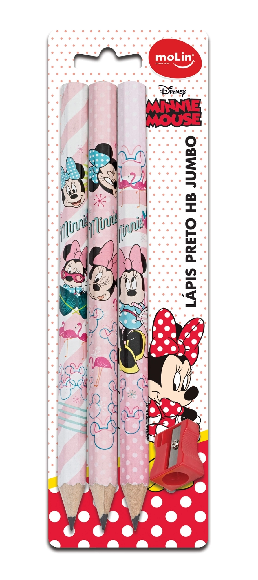 Lapis Preto Jbo Minnie 4 Itens Molin